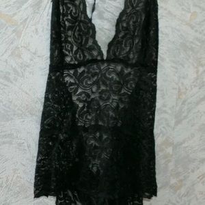 3 NWOT VENUS floral lace bodysuits, size Large.Black color.Stretch